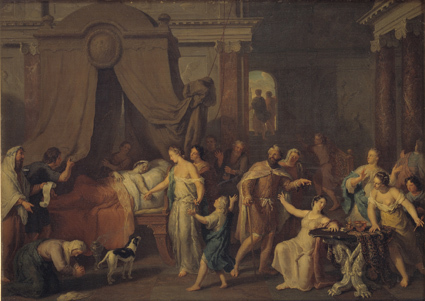 Alcestis and Admetus, 1698, Gerard Hoet