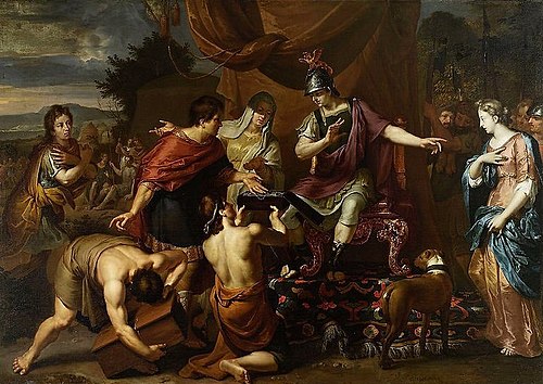 The Continence of Scipio., 1714, Gerard Hoet