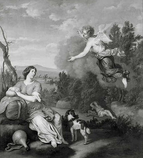 Hagar in de woestijn, 1680, Gerard Hoet