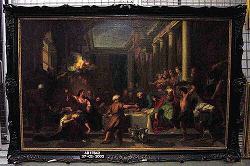 Christus aan het maal bij Simon de Farizeër, 1675, Gerard Hoet