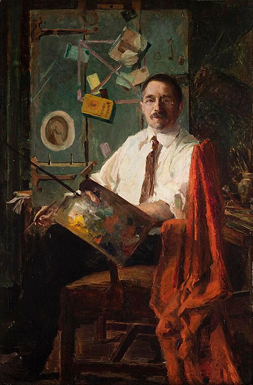 Self Portrait with Rack Picture, 1904, John Frederick Peto