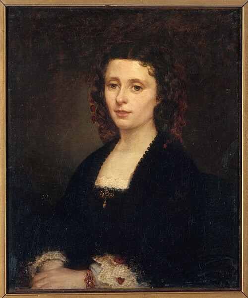 Portrait d'Athénaïs Mialaret (1826-1899), épouse Michelet, 1855, Amandine Parrot