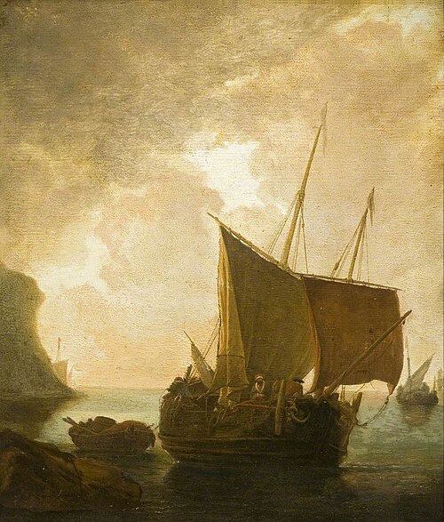 Harbour Scene with Fishing Boats, , Adam Pynacker