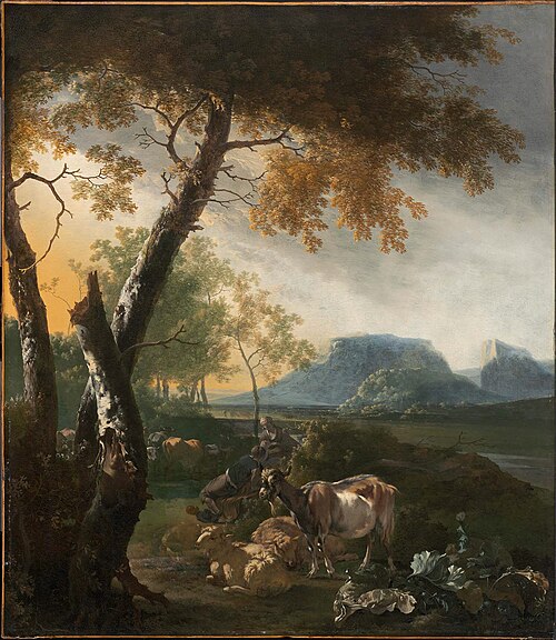 Landscape with Goats, 1660, Adam Pynacker