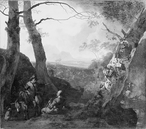 Southern Landscape with Herdsmen, 1670, Adam Pynacker
