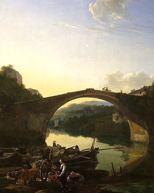 The Bridge at Francheville, 1656, Adam Pynacker