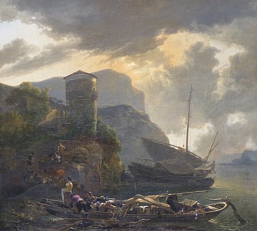 Une barque à l'ancre, 1657, Adam Pynacker