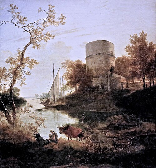 Tower on a Coast, 1660, Adam Pynacker