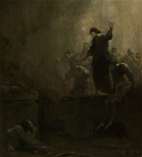 The Raising of Lazarus (John 11: 43-44), 1644, Leonard Bramer
