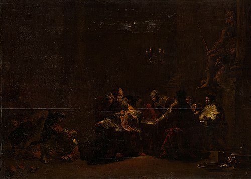 Pashur frappant Jérémie dans le Temple, 1648, Leonard Bramer