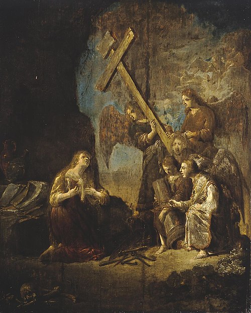 Dying Vision of Mary Magdalene, 1633, Leonard Bramer