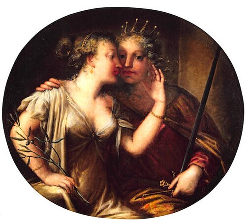 Allegory of peace and justice, 1665, Pietro Liberi