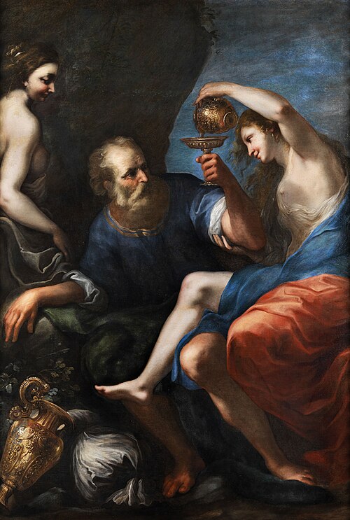 Lot and his daughters, 1650, Pietro Liberi
