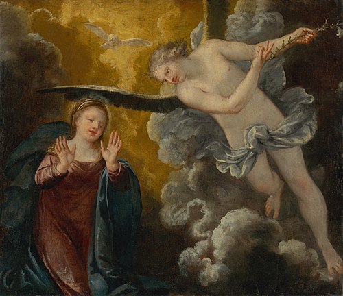 Annunciation, 1640, Pietro Liberi