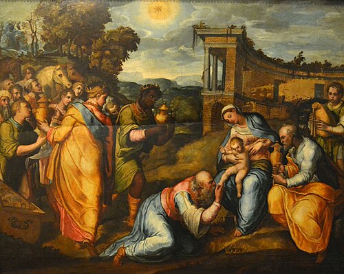 Anbetung der Könige, 1583, Marco Pino