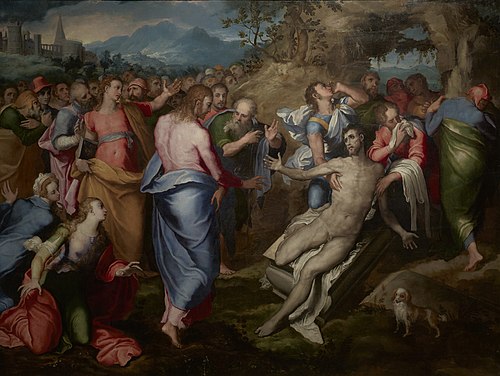 The Resurrection of Lazaru, 1570, Marco Pino