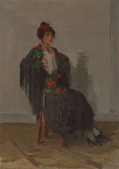 Seated lady in a Spanish dress, , Isaac Israëls
