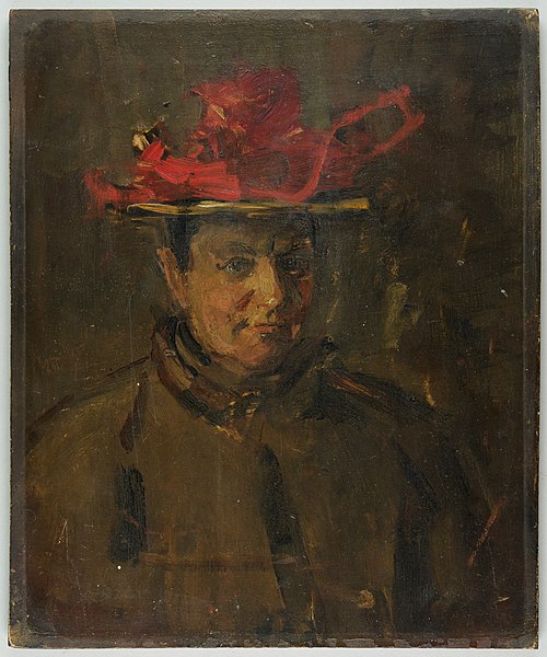 Portret van een vrouw met hoed, 1900, Isaac Israëls