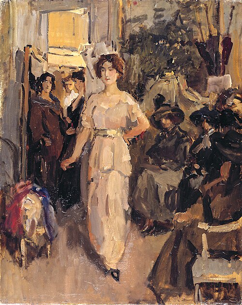 Dress show at Hirsch, 1910, Isaac Israëls