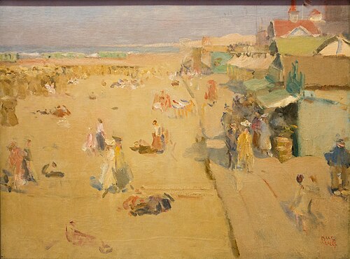 Beach Scene in Scheveningen, 1900, Isaac Israëls