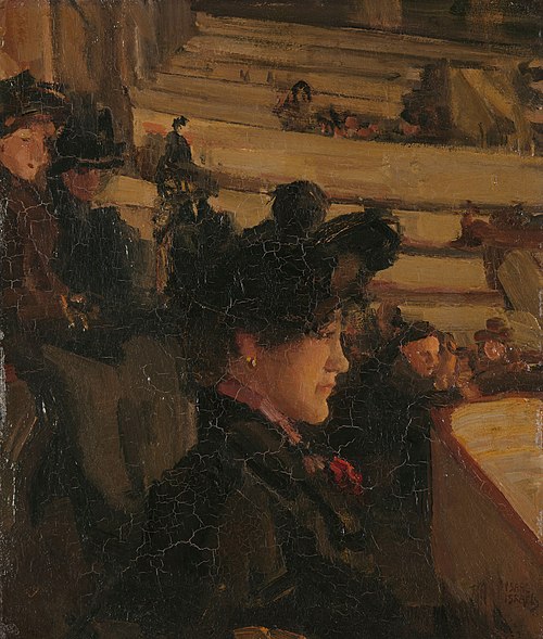 At the Theatre, 1895, Isaac Israëls