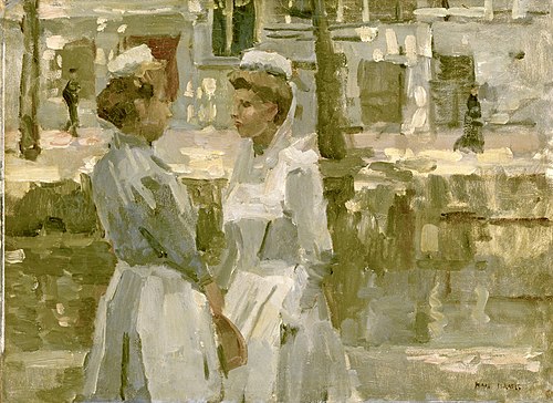 Amsterdam household maids, 1895, Isaac Israëls