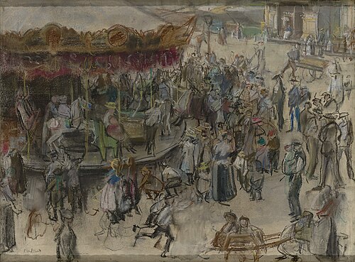 De kermis te Amsterdam, , Isaac Israëls