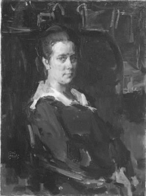 Portrait of ms. A.C.G. Glerum-Rincker, 1919, Isaac Israëls