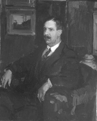 Portrait of J.M.P. Glerum, 1919, Isaac Israëls