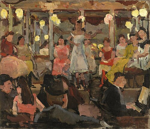 Café-Chantant in the Nes in Amsterdam, 1893, Isaac Israëls