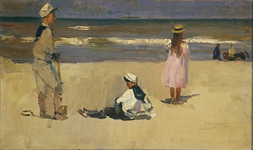 On the beach, 1898, Isaac Israëls