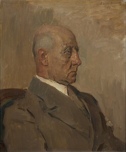 Portret van W.A.F. Bannier, leraar Stedelijk Gymnasium, Utrecht, 1933, Isaac Israëls