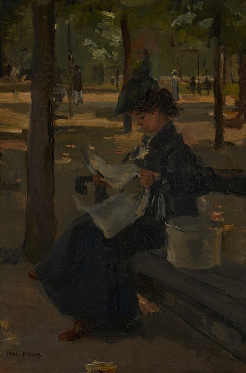 Hatter in a park, 1905, Isaac Israëls