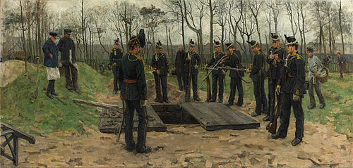 Military funeral, 1882, Isaac Israëls