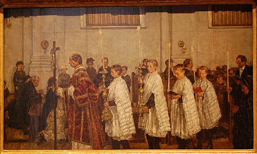 Procession in the Old-Catholic Church, The Hague, 1880, Isaac Israëls