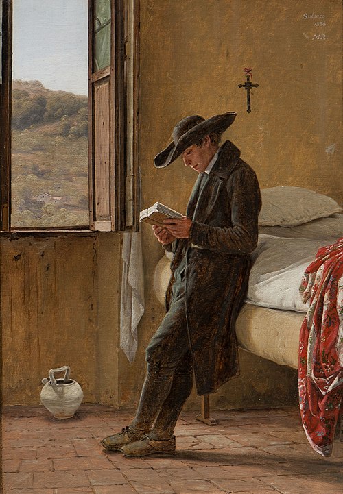 Young Clergyman Reading, 1836, Martinus Rørbye