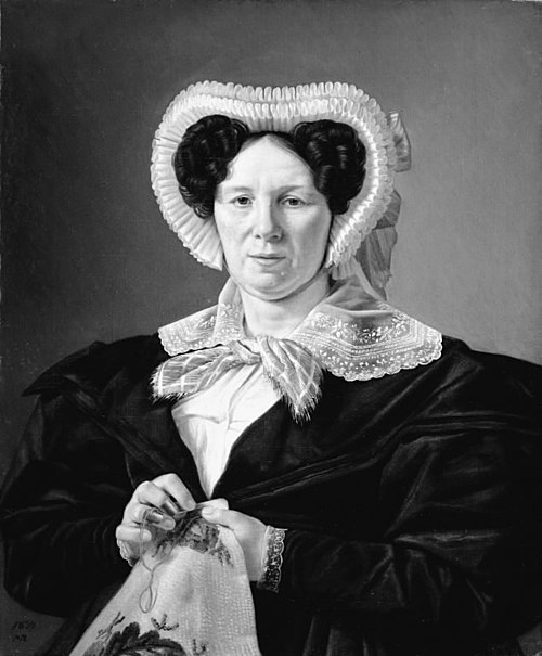 The Artist's Mother, Frederikke Eleonore Cathrine Rørbye, née Stockfleth, 1834, Martinus Rørbye