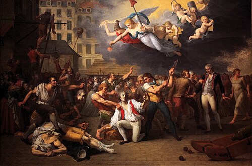 Le marquis de Pelleport (1754-1807) tente, en vain, de sauver le major de la Bastille, Antoine-Jérôm, 1789, Charles Thévenin
