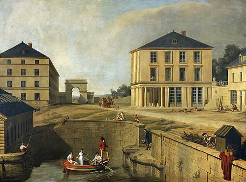 The Cotton Mill, House, and Wharf of Richard-Lenoir at Chantilly, 1809, Charles Thévenin