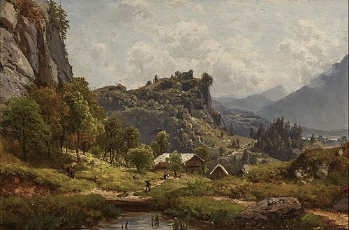 Near Oberaudorf in the Oberinntal, , Josef Schoyerer