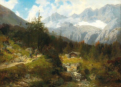 Scene between Handeck and Grimsel, , Josef Schoyerer