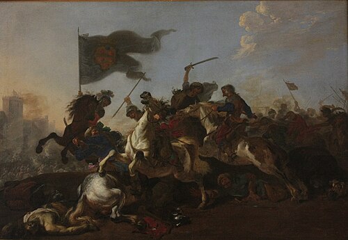 Combat de cavalerie, 1700, Michelangelo Cerquozzi