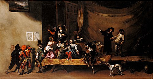 The Rehearsal, or A Scene from the Commedia dell'Arte, 1635, Michelangelo Cerquozzi