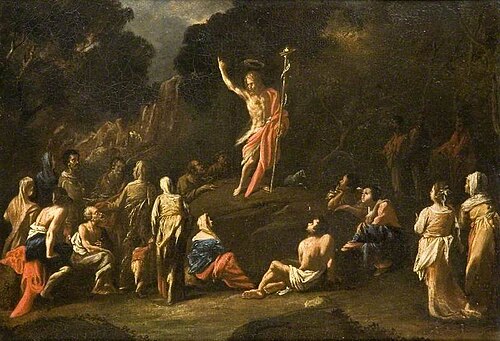 Saint John the Baptist Preaching in the Wilderness, 1650, Michelangelo Cerquozzi