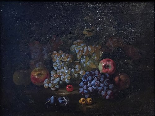 Nature morte aux raisins et aux figues, 1700, Michelangelo Cerquozzi
