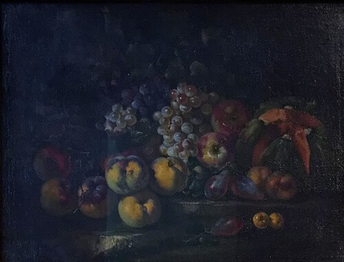 Nature morte aux raisins et aux pommes, 1700, Michelangelo Cerquozzi