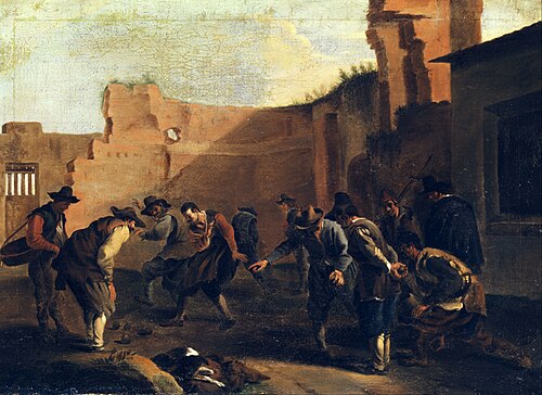 The bocce players, 1650, Jan Miel