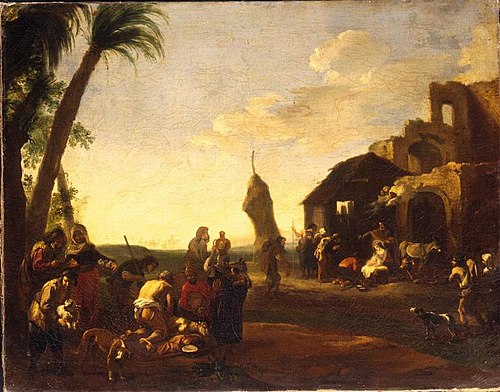 Adoration of the Shepherds, 1650, Jan Miel