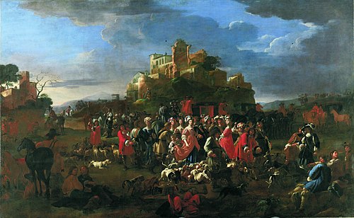 The hunt, 1663, Jan Miel
