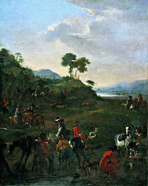 Deer hunt, 1661, Jan Miel